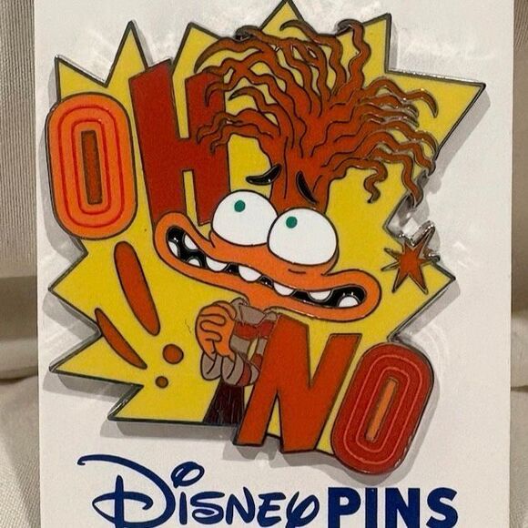 Pixar Disney Parks Inside Out 2 Anxiety Oh No! Collectible Pin Enamel Pin NWT - Picture 1 of 6